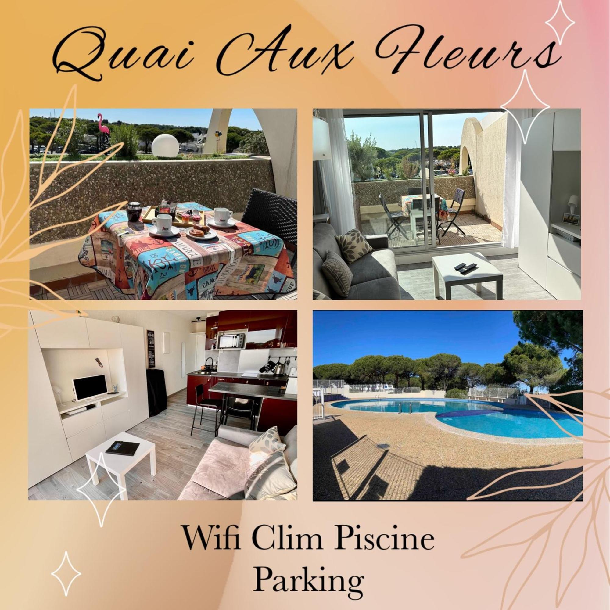 Superbe Studio, Terrasse, Piscine, Parking Le Grau-du-Roi Exterior foto